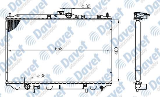 ORIS BMI071016 Motor Su Radyatoru Brazing Carisma 1.6i-1.8i 95> Manuel Sanzuman 400×658x16 ***